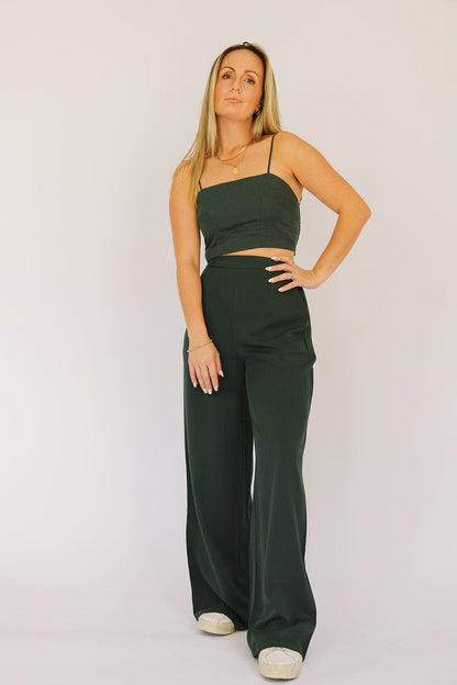 Evergreen Cropped Tank