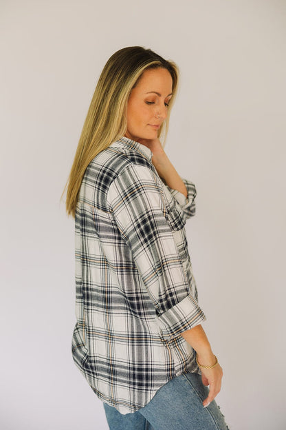 Long Sleeve Plaid Button Down