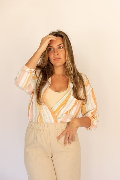 Seaside Pastels Button Down